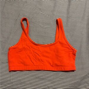 Aritzia Orange Sports Bra